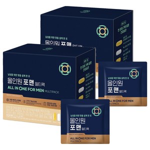 대상웰라이프 정품 올인원 포 맨 멀티팩 멀티비타민 28회분, 112.14g, 2세트