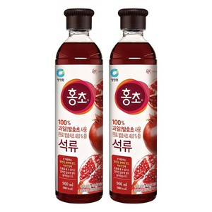 홍초 음용식초 석류, 900ml, 2개
