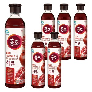 홍초 음용식초 석류, 900ml, 6개