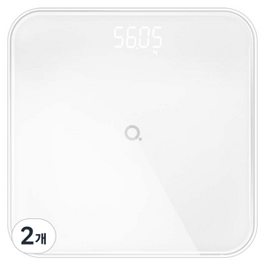 앳플리 가정용 LED 디지털 몸무게 체중계, T4, 화이트, 2개