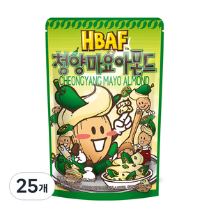 바프 청양마요 아몬드, 190g, 25개