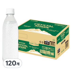 아이리스 크리스탈 스파크 제로 탄산음료 샤인머스캣향 무라벨, 120개, 500ml