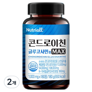 뉴트리올 콘드로이친 글루코사민 1000mg, 180정, 2개