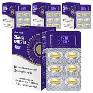 안국약품 리포좀 오메가 3 9g, 30정, 4개
