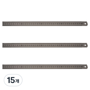 블루마토 40cm 스틸자 I-9, 혼합 색상, 15개