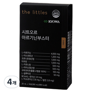 더리틀스 시트오르 아르기닌부스터 라이신 오르니틴 L 아르기닌 14p, 280ml, 4개