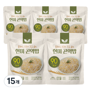 봄날인터내셔널 현미 즉석 곤약밥, 150g, 15개