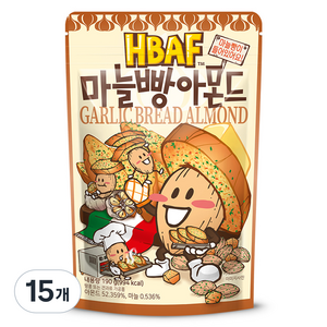바프 마늘빵 아몬드, 190g, 15개