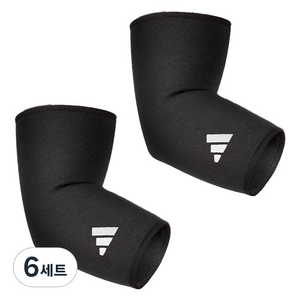 아디다스피트니스 퍼포먼스 팔꿈치 보호대 2p, 6세트, 블랙 + 화이트