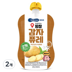 베베쿡 처음먹는 평창감자퓨레, 2개, 80g, 감자 퓨레