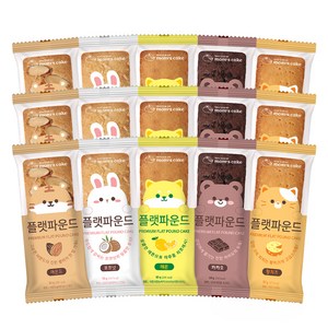 맘스케이크 플랫파운드 혼합세트, 15개, 50g