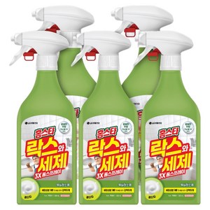 홈스타 락스와 세제 3X 폼스프레이 후레쉬, 500ml, 5개