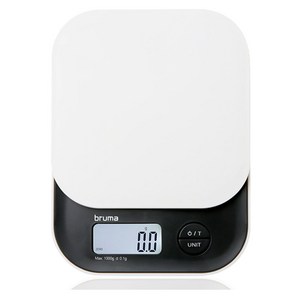 브루마 디지털 주방저울, 1kg, 블랙+아이보리, LS350