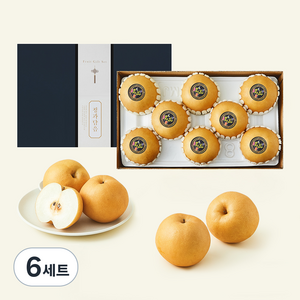 정과담음 당도선별 나주배 선물세트 + 보자기, 6세트, 5kg(6~8과)
