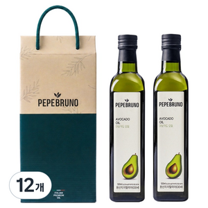 페페브루노 아보카도오일 2p, 500ml, 12개