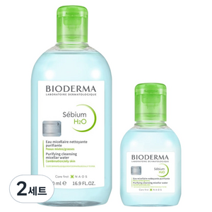 바이오더마 세비엄 H2O 클렌징 워터 2종 500ml + 100ml 세트, 2세트