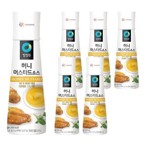 청정원 허니 머스타드 소스, 320g, 6개