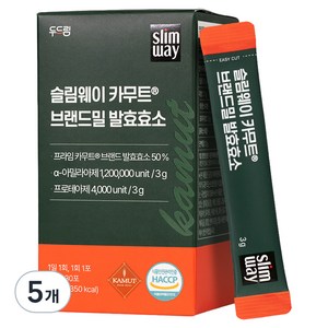 슬림웨이 카무트 브랜드밀 발효효소, 5개, 30회분