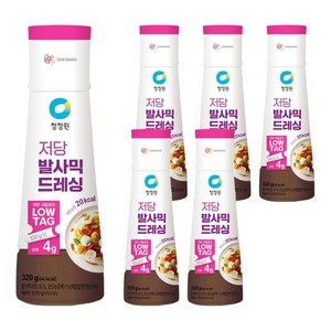 청정원 저당 발사믹 드레싱, 320g, 6개