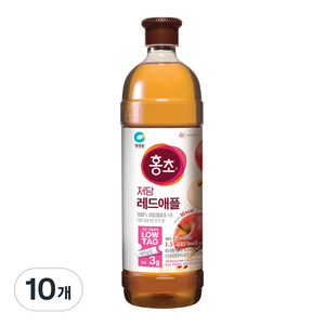 홍초 레드애플 저당, 1.5L, 10개