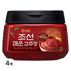 샘표 조선 매운 고추장, 2kg, 4개