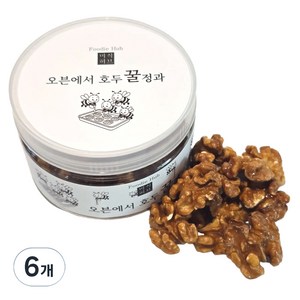 미식허브 오븐에서 호두꿀정과, 110g, 6개