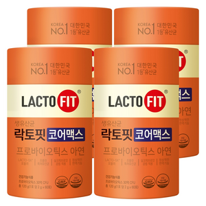 락토핏 생유산균 코어맥스 60p, 120g, 4개