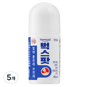 탐사 벌레물린데 바르는 벅스팟, 60ml, 5개