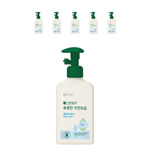 그린핑거 촉촉한 자연보습 베이비 워시, 320ml, 6개