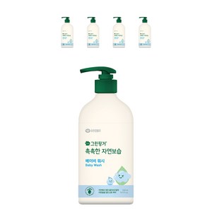 그린핑거 촉촉한 자연보습 베이비 바디워시, 500ml, 5개