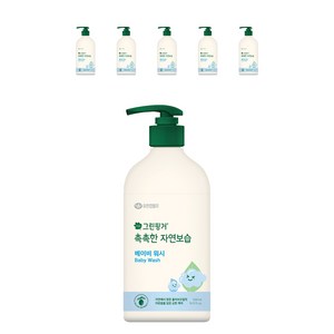 그린핑거 촉촉한 자연보습 베이비 바디워시, 500ml, 6개