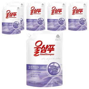 울샴푸 퍼플라일락 리필, 1.3L, 6개