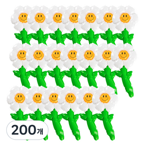 파티쇼 데이지스틱 은박풍선, 혼합색상, 200개