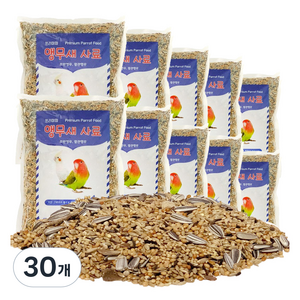리아펫 프리미엄 앵무새 사료 모란 왕관, 700g, 30개
