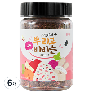 퍼기 자연에서 온 뿌리고 비비는 후리가케, ABC, 100g, 6개