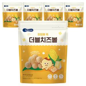 베베쿡 콘볼 과자, 치즈, 25g, 5개