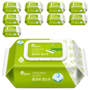 Cleanup 물걸레 청소포 30매, 10개