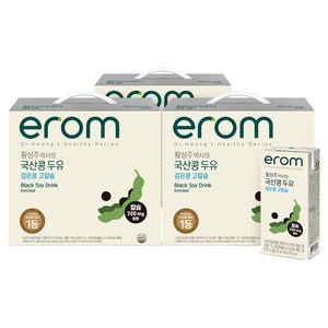 이롬 황성주 박사의 국산콩 두유 검은콩 고칼슘, 190ml, 60개