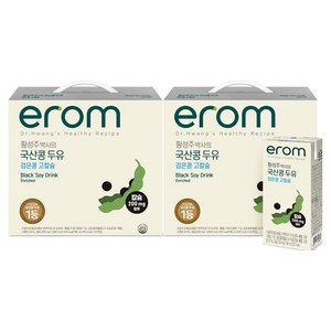 이롬 황성주 박사의 국산콩 두유 검은콩 고칼슘, 190ml, 40개