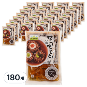 모밀 소스 파우치, 200ml, 180개
