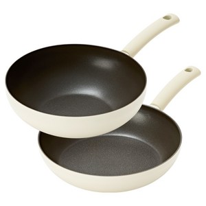 실바트 국산 순수 IH 인덕션 프라이팬 2종 세트, 아이보리, 1세트, 프라이팬 28cm + 궁중팬 28cm