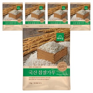 배대감 국산 찹쌀가루, 1kg, 5개