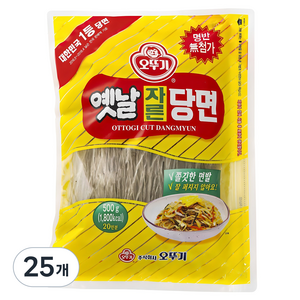 오뚜기옛날 자른당면, 500g, 25개