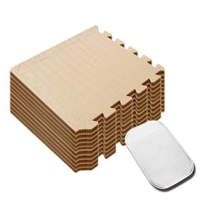 딩동펫 반려동물 퍼즐매트, 베이지, 10개