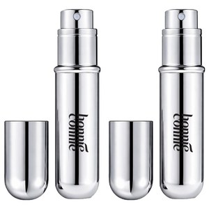 보니코니 새지않는 특허 향수공병 5ml, 메탈실버, 2개