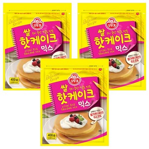 오뚜기 쌀핫케이크 믹스, 400g, 3개