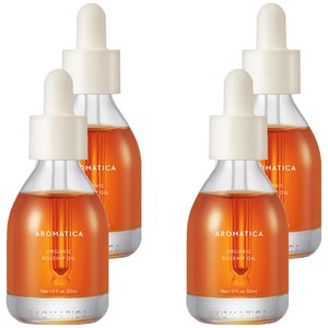 아로마티카 유기농 로즈힙 오일, 30ml, 4개