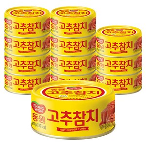 동원참치 고추 참치, 85g, 12개