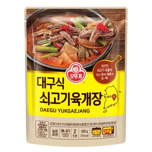 오뚜기 대구식 쇠고기육개장, 500g, 12개