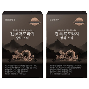 천호엔케어 진 흑도라지 쌍화 스틱, 300ml, 60개